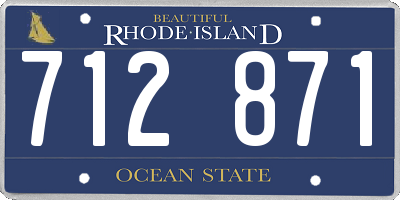 RI license plate 712871