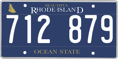 RI license plate 712879