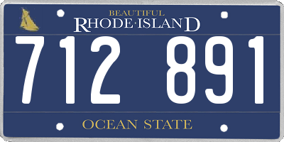 RI license plate 712891