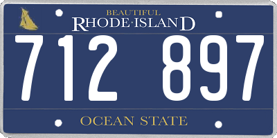 RI license plate 712897