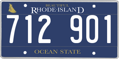 RI license plate 712901