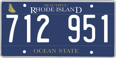 RI license plate 712951