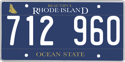 RI license plate 712960