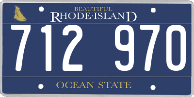 RI license plate 712970
