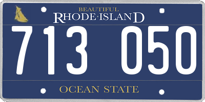 RI license plate 713050