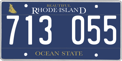 RI license plate 713055