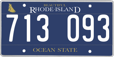 RI license plate 713093