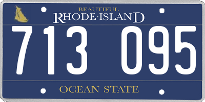 RI license plate 713095