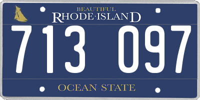 RI license plate 713097