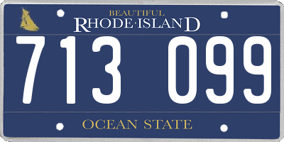 RI license plate 713099