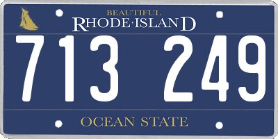 RI license plate 713249