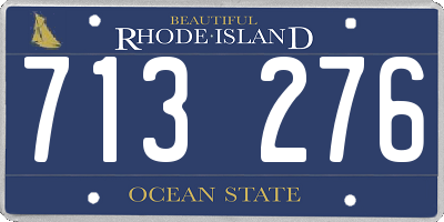 RI license plate 713276