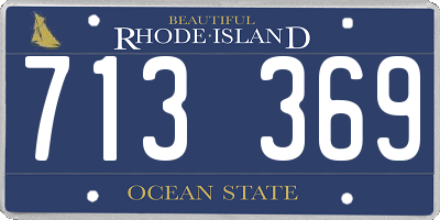 RI license plate 713369