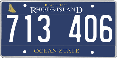 RI license plate 713406