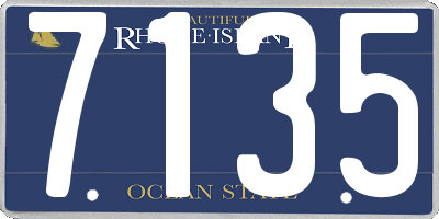 RI license plate 7135