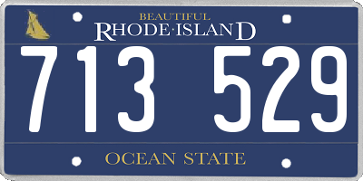 RI license plate 713529