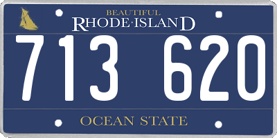 RI license plate 713620
