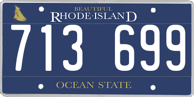 RI license plate 713699