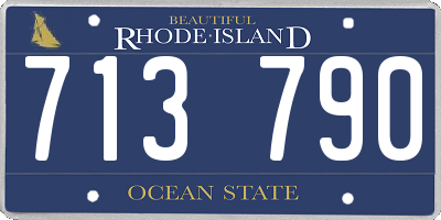 RI license plate 713790