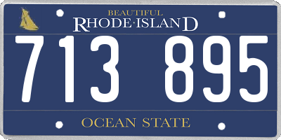 RI license plate 713895