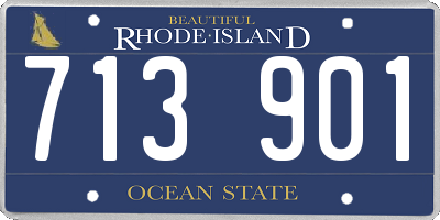 RI license plate 713901