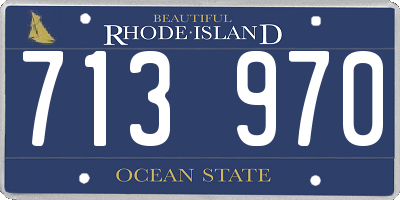 RI license plate 713970