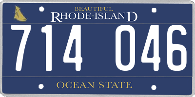 RI license plate 714046