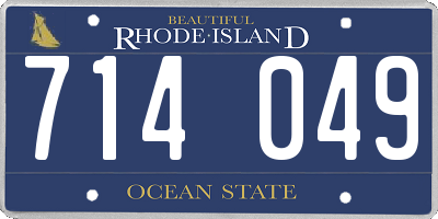 RI license plate 714049