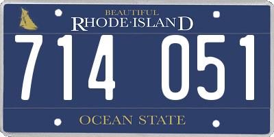 RI license plate 714051