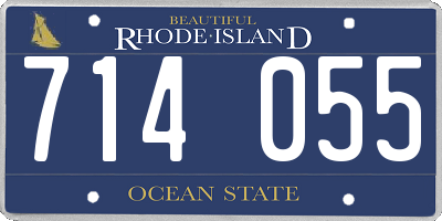 RI license plate 714055