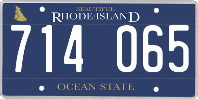 RI license plate 714065