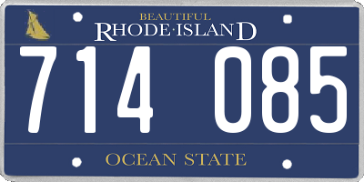 RI license plate 714085