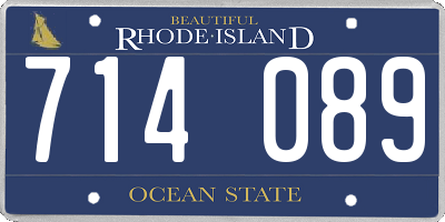 RI license plate 714089