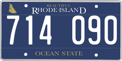 RI license plate 714090