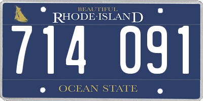 RI license plate 714091