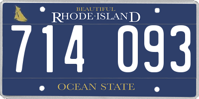 RI license plate 714093