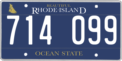 RI license plate 714099
