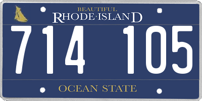 RI license plate 714105