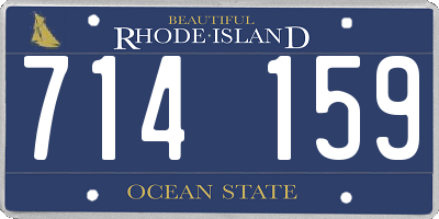 RI license plate 714159