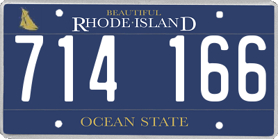 RI license plate 714166