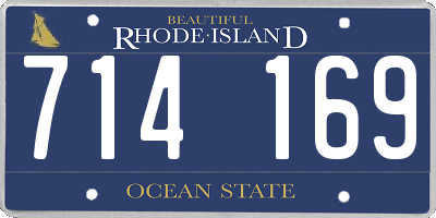 RI license plate 714169