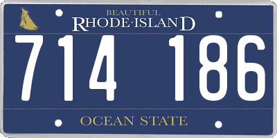RI license plate 714186