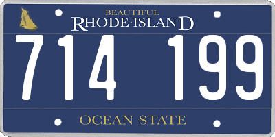 RI license plate 714199