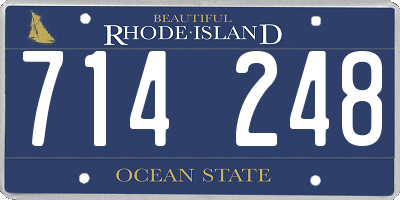 RI license plate 714248