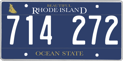 RI license plate 714272