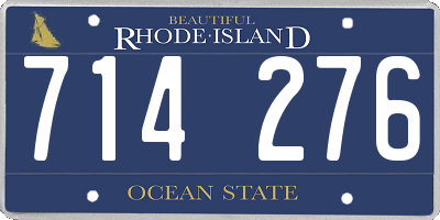 RI license plate 714276