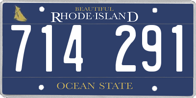 RI license plate 714291