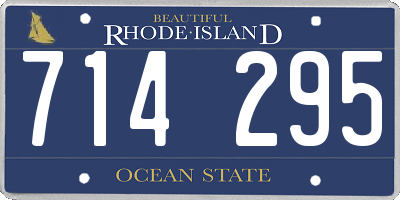 RI license plate 714295