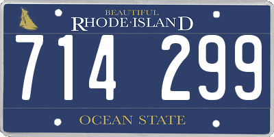RI license plate 714299