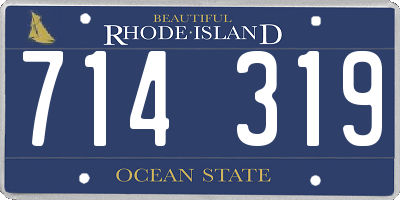 RI license plate 714319